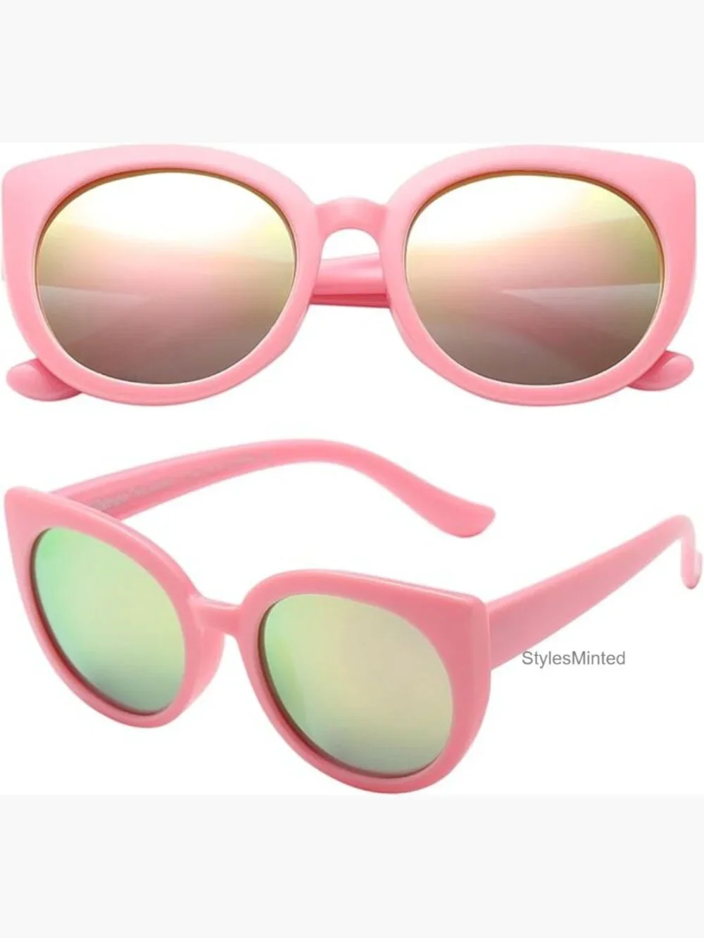 Girls Polarized Sunglasses Cat Eye UV Protection Flexible Frame Toddler Kids